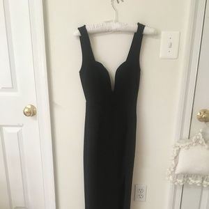xs black maxi/prom dress from tobi! never worn